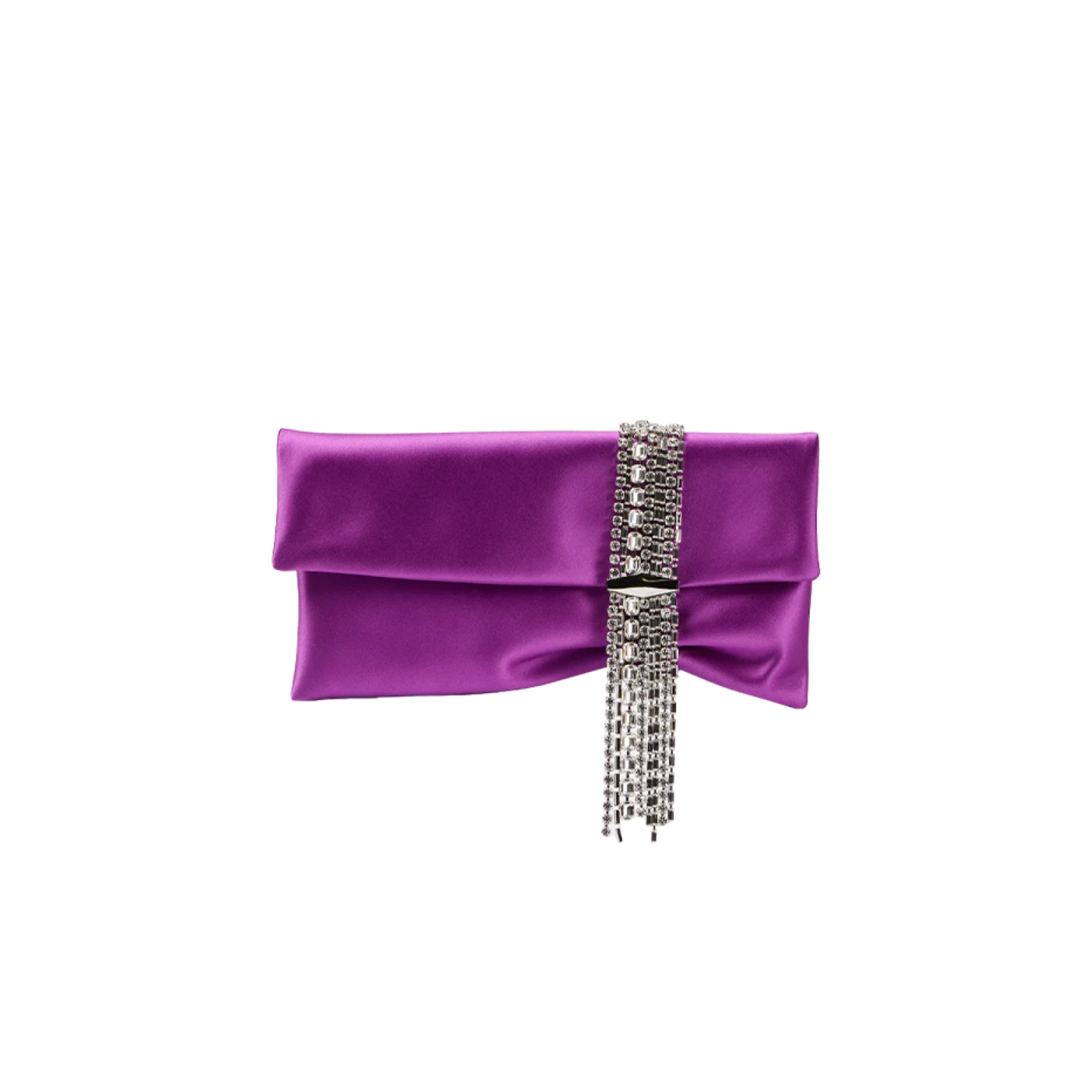 JIMMY CHOO  ZANDRA CLUTCH BAG IN PURPLE ZANDRADUR0C3537 (30*15.5*2.5cm) 